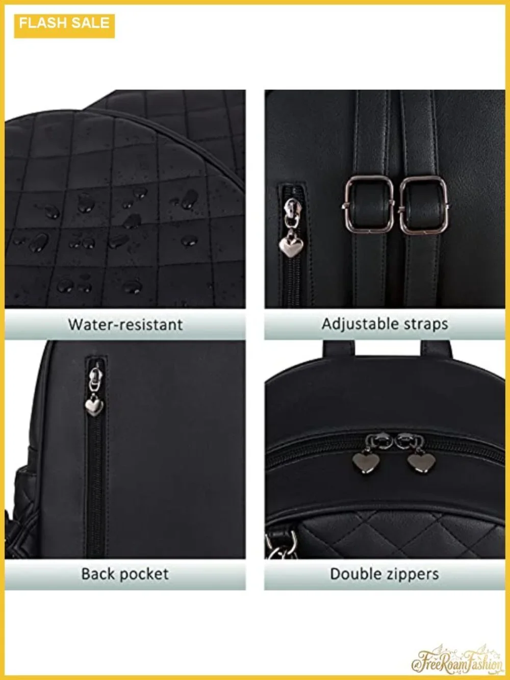Mini Backpack Purse Women Leather Faux Travel Daypack Water Resistant